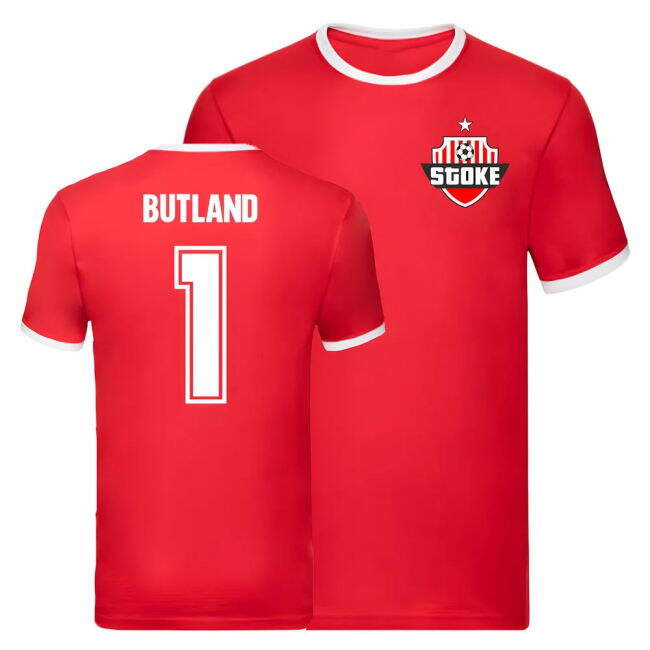 Jack Butland Stoke City Liverpool Ringer official style T-Shirt
