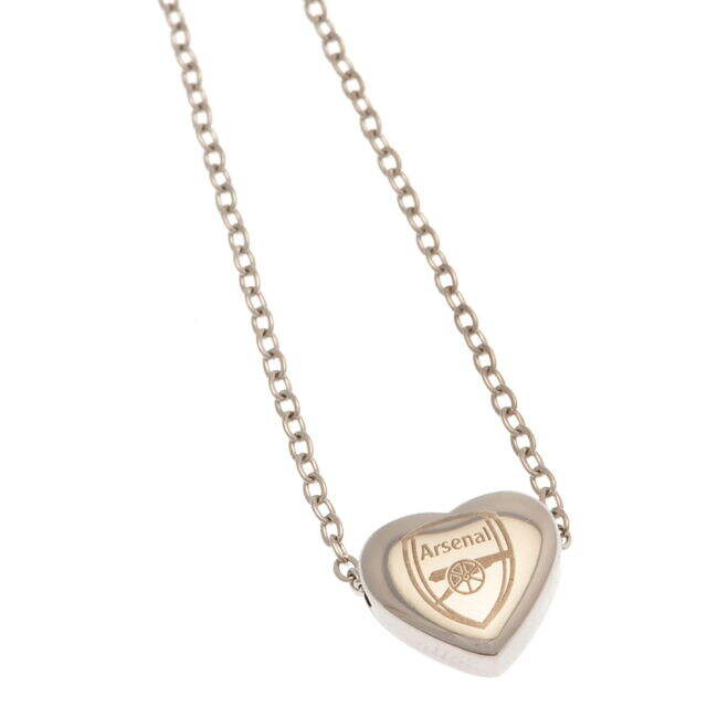 retro Arsenal FC Stainless Steel Heart Necklace