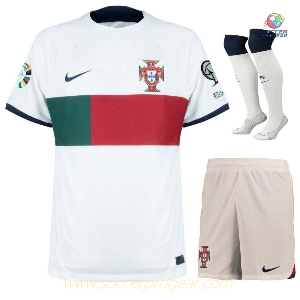 PORTUGAL AWAY EURO 2024 QUALIFYING KIDS JERSEY