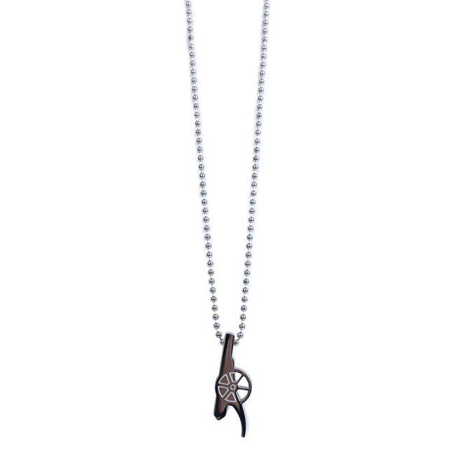 Arsenal FC Stainless Steel Cannon Pendant & Chain - premium