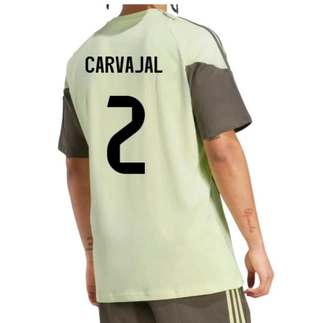 2025-2026 Real Madrid Training Tee (Almost Lime) (Carvajal 2)
