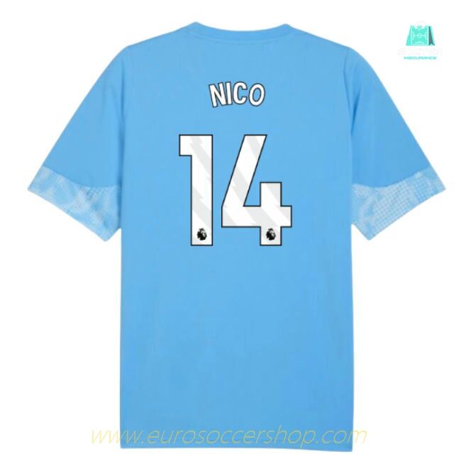 2025-2026 Man City Training Jersey (Light Blue) (Nico 14)