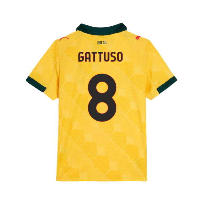 2025-2026 ACM Third Shirt (Kids) (Gattuso 8) Stretch Fabric