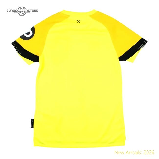 2023-2024 West Ham Change Goalkeeper Shirt (yellow) - Kids