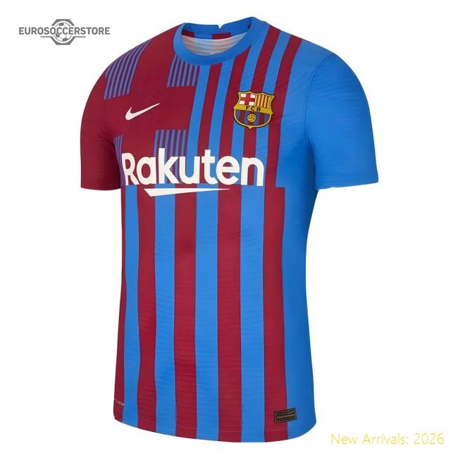 Pro-level Home Barcelona Jersey 2021-2022 Breathable Quick-dry