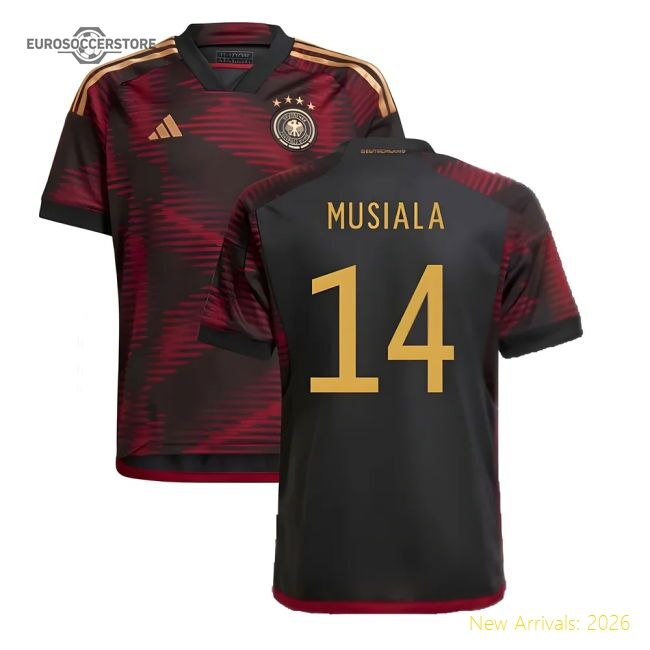 Genuine Germany 2022-2023 Away Short Sleeve Shirt - Musiala Midfielder