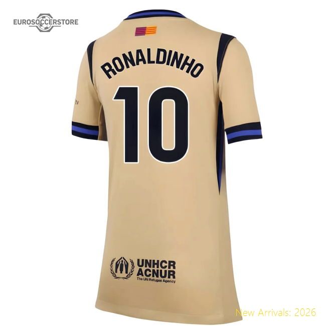 Match-ready Barcelona Away Ronaldinho Jersey 2025-2026