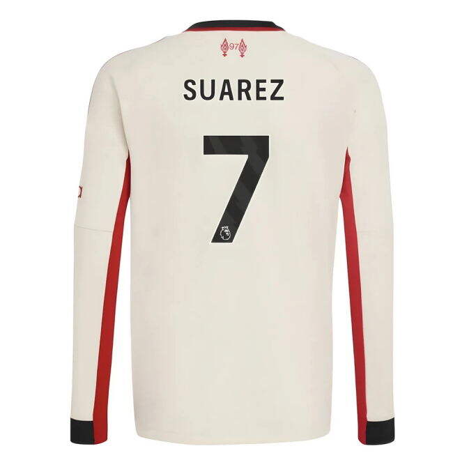 Liverpool Away Football Shirt 2025-20 - Suarez 7 L S Kids