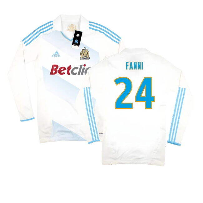 Marseille 2011-12 Player Spec Long Sleeve Home Shirt ((Excellent) L) (Fanni 24)