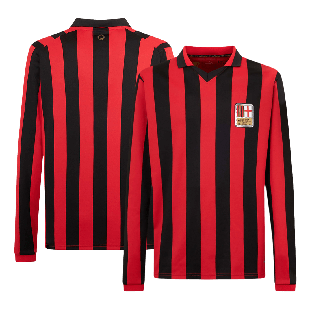 AC Milan Long Sleeve Soccer Jersey 2024/25 - 125th AnniversaryAuthenti