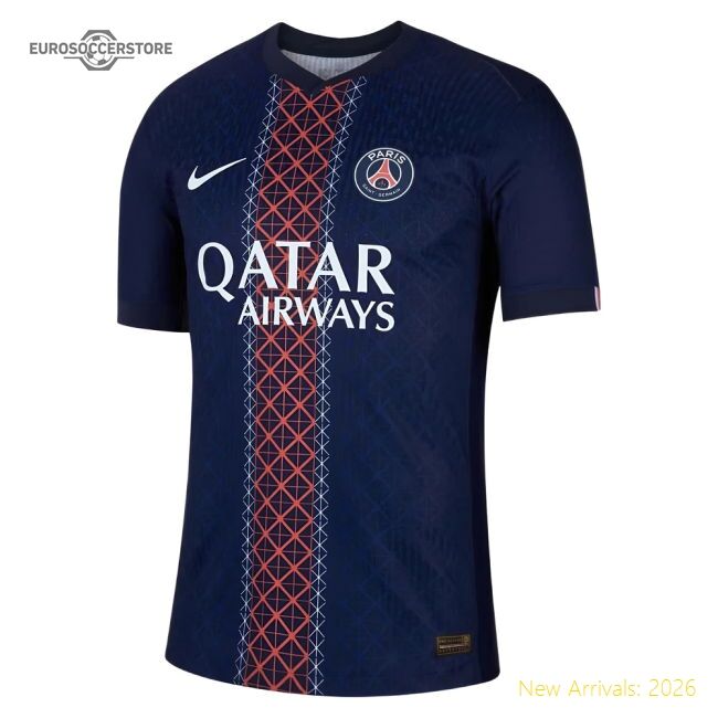 Top-Quality 2025-2026 Psg Home Dri-Fit Adv Authentic Shirt (Kolo Muani