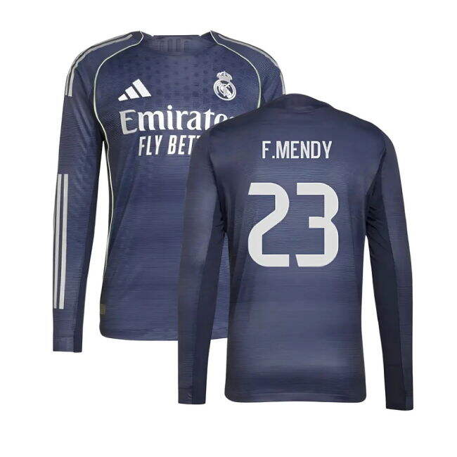 2025-2026 Away Shirt by Real Madrid Long Sleeve