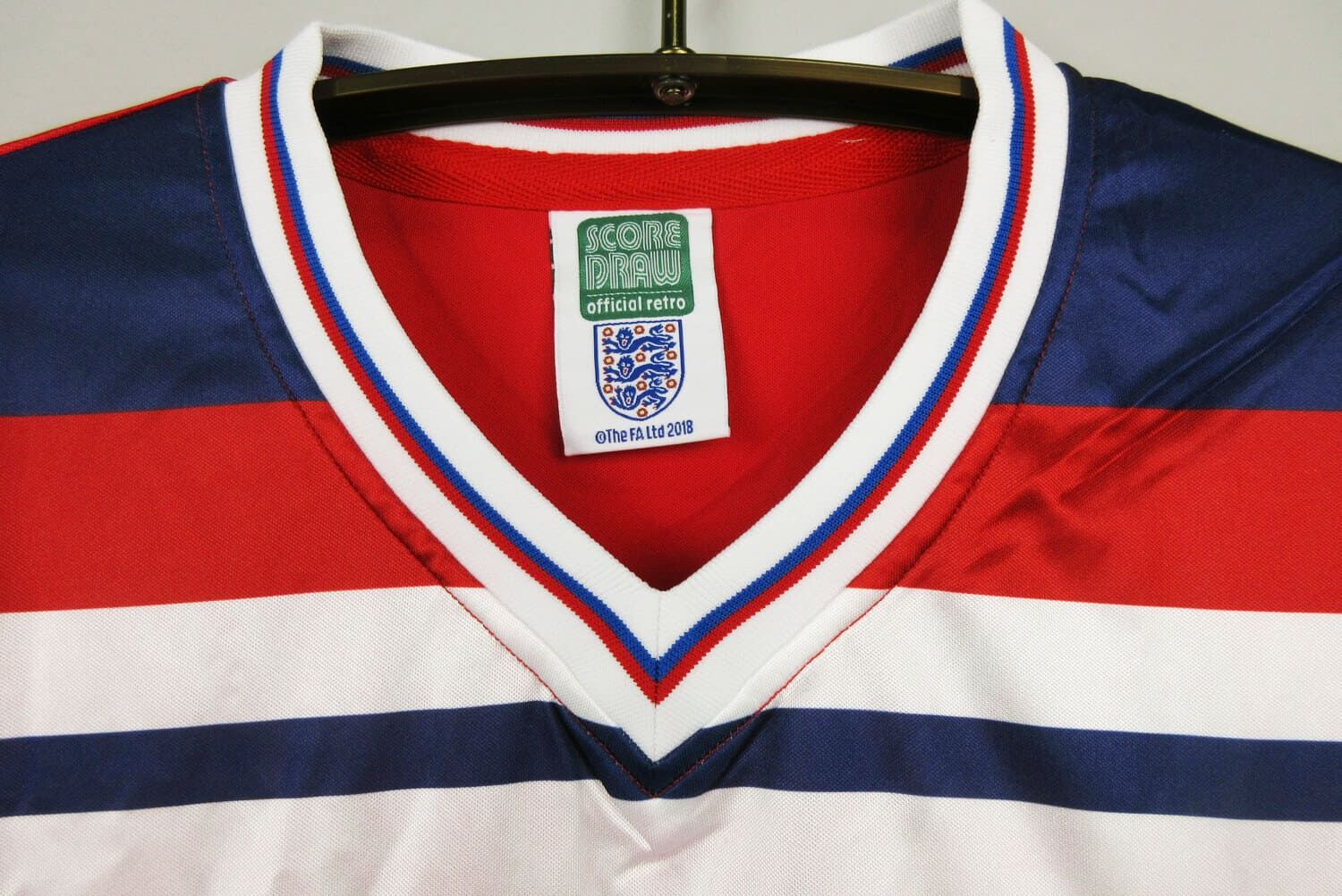 England 1980 Away Red Football Kit