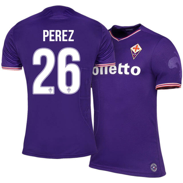 Fiorentina Home 201718 26 Joshua Perez Soccer Jersey Shirt - Official