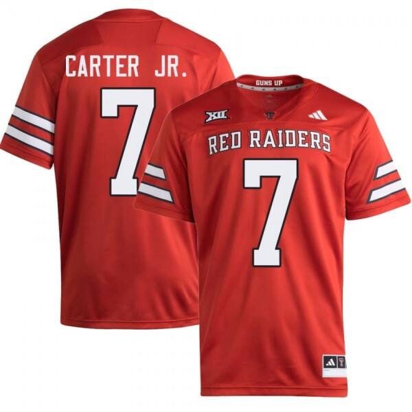 Men Sec Contender #7 Terrance Carter Jr. Men Red Top-quality Jersey