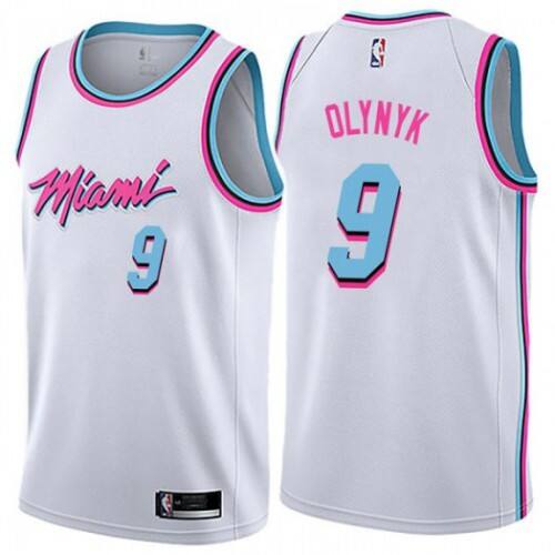 Top-Grade Heat #9 Kelly Olynyk 2024 City NBA Swingman Jersey White -