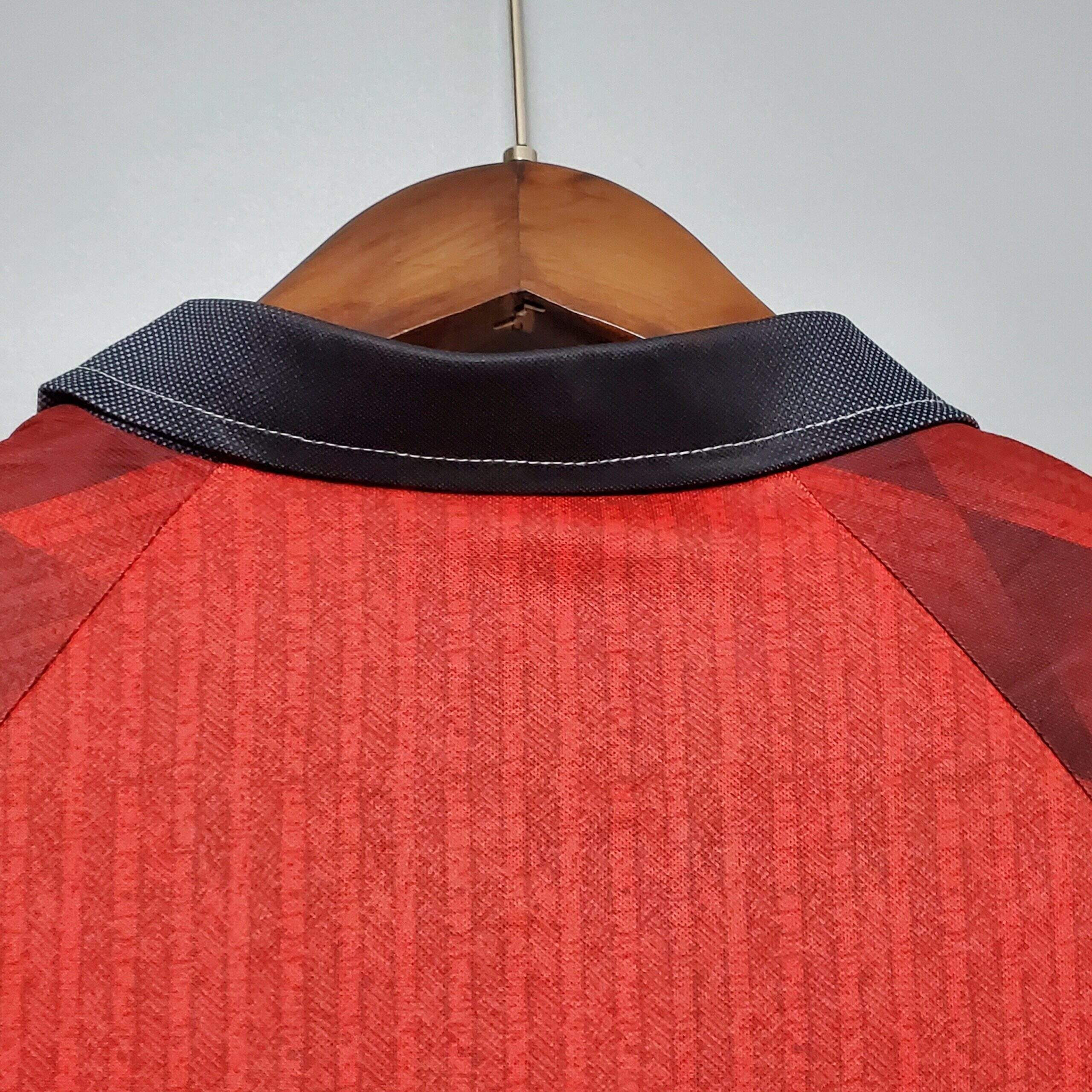 1996-1997 Man United home retro kit long sleeve