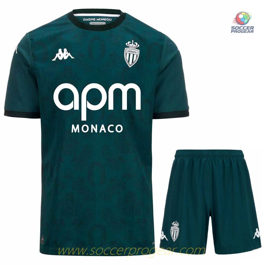 AS Monaco 2024/25 Collection Away Youth Football Kit Football Jersey