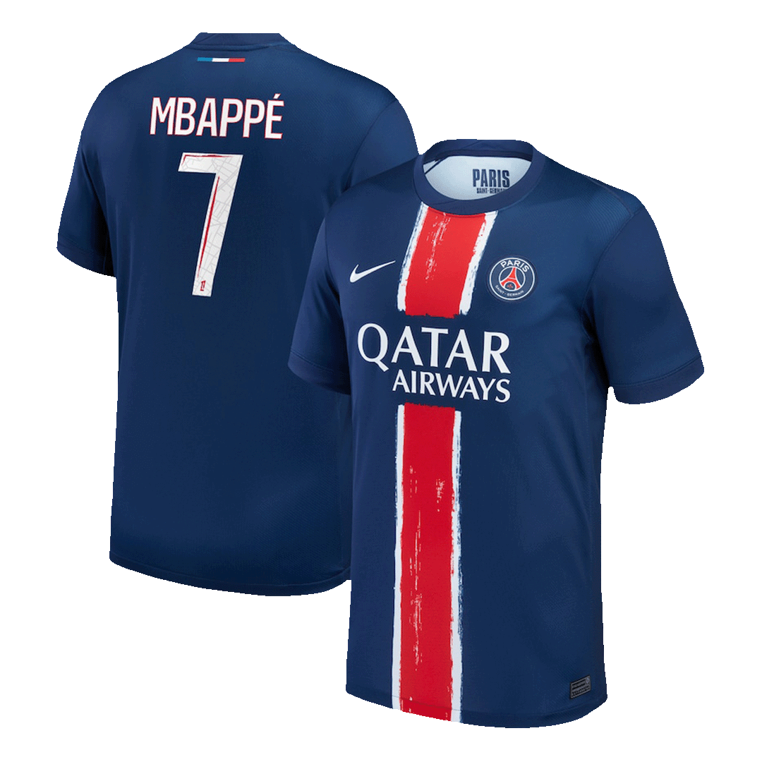 MBAPPE #7 PSG Home Soccer Jersey 2024/25 Authentic Kit