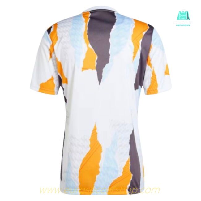 2024-2025 Real Madrid Pre-Match Shirt (White/Crew Orange)