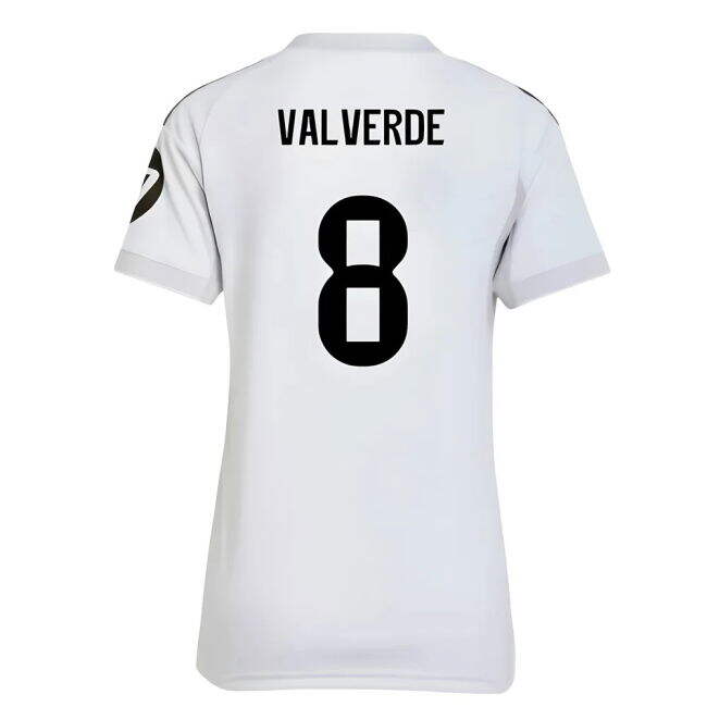 2025-2026 Camiseta Real Madrid Local Mujeres - Auténtica - Valverde 8