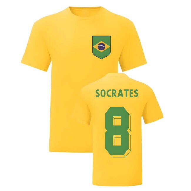 Socrates Brazil National Hero Tee\'s (Yellow)