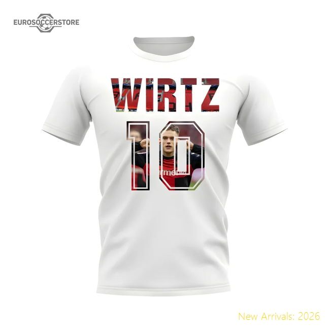 Florian Wirtz Name And Number Bayer Leverkusen T-shirt (white)