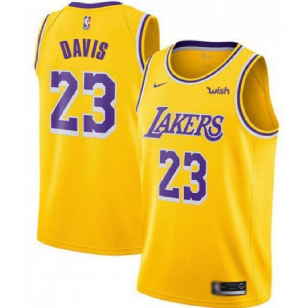 Los Angeles Lakers 23 Yellow Jersey - - Basketball Fan Gear