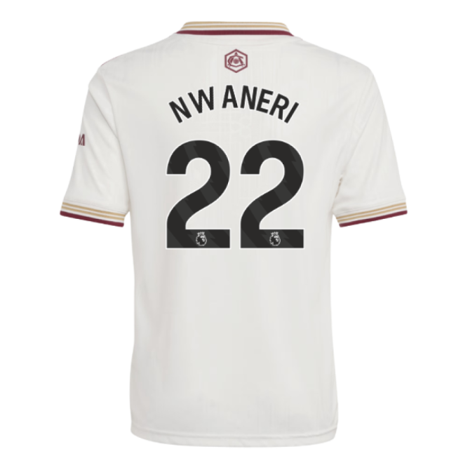 2025-2026 Arsenal Third Shirt (Kids) (Nwaneri 22) (Collector's Item)
