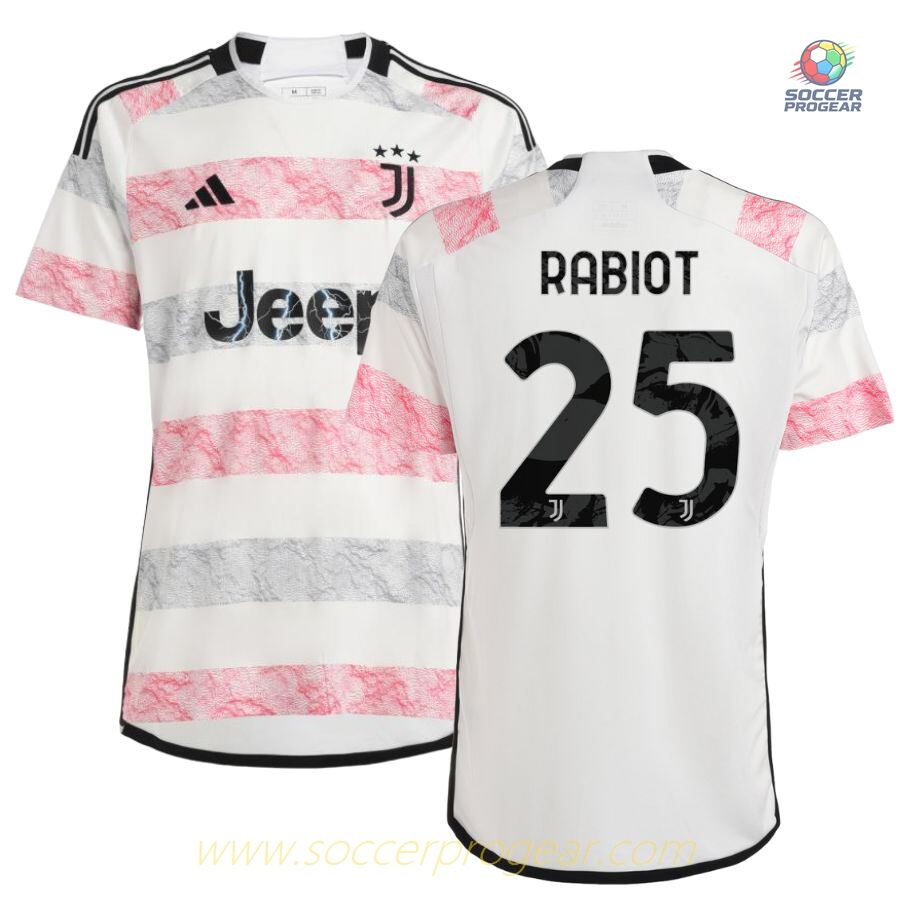 Juventus Away Football Shirt 2023 2024 Rabiot