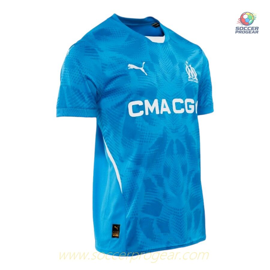 OM 2024/25 Collection Blue Goalkeeper Kids Edition Football Jersey