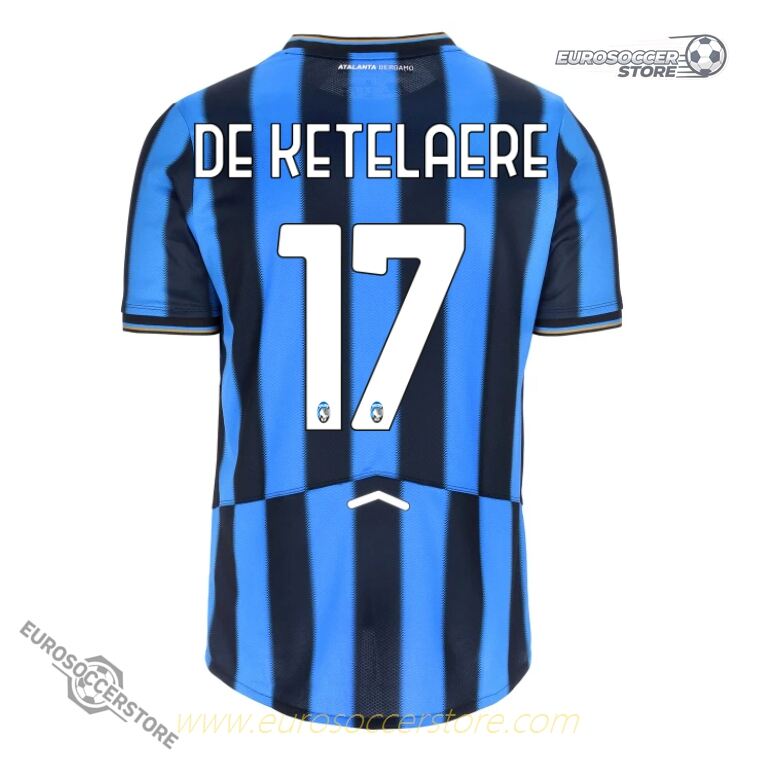 Atalanta Home DE KETELAERE 17 Jersey for the 25-26 Season