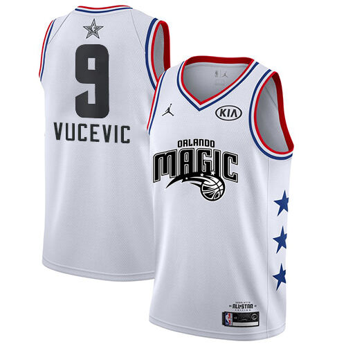 ORL #9 Nikola Vucevic Performance 2019 Icon NBA Jersey - White