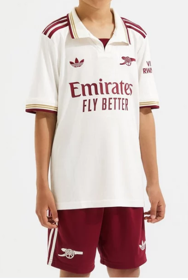 Kid's Arsenal Third Away Soccer Jersey Kit(Jersey+Shorts) 2025/26Authe