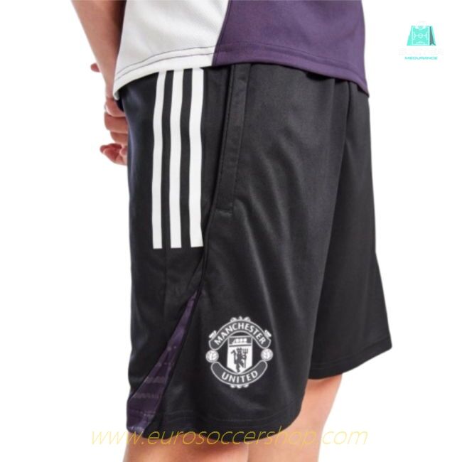 2025-2026 Man Utd Training Shorts (Black) - Kids