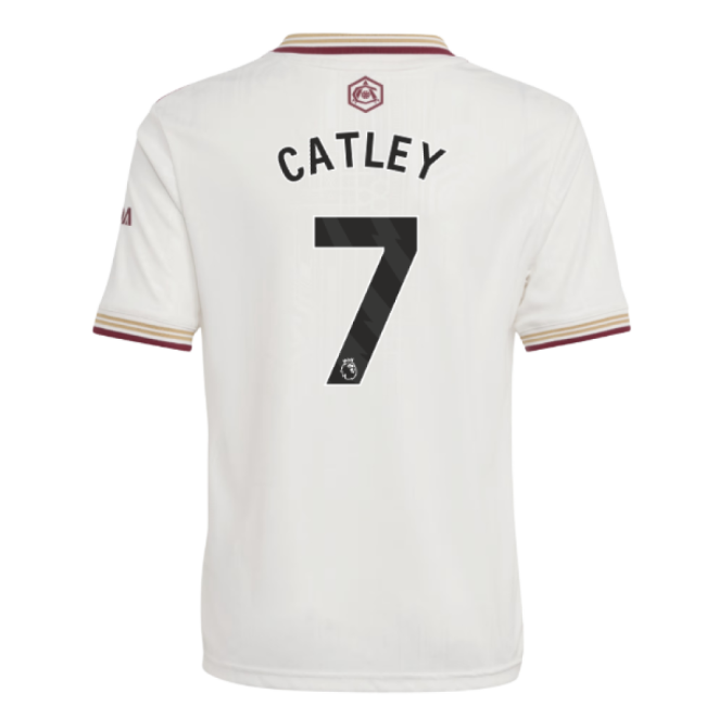 Arsenal Third Soccer Shirt 2025-20 Catley 7 L S Kids