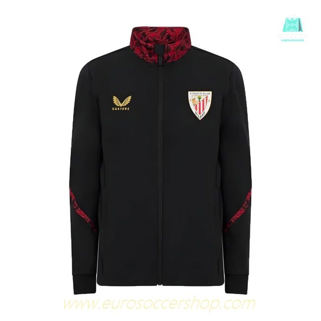 2024-2025 Athletic Bilbao Matchday Anthem Jacket (Black)