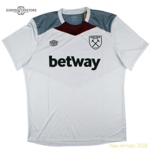 Premium 2024-2025 West Ham Training Jersey (arctic Ice) - Premium