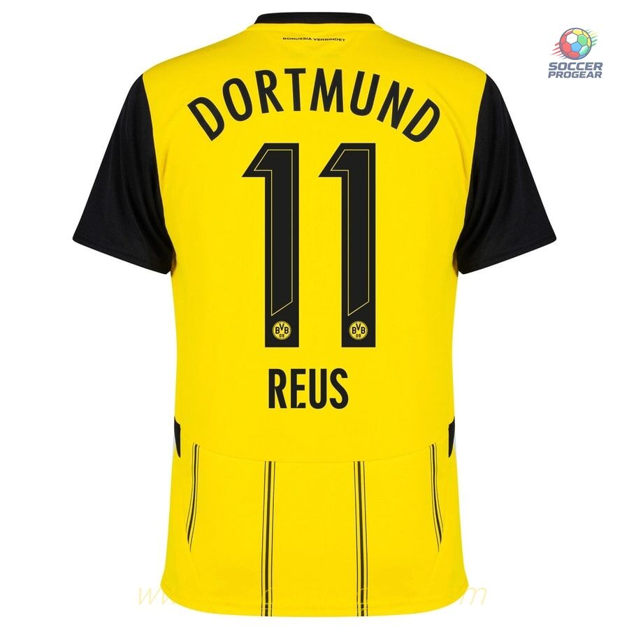 BVB Dortmund 2024-2025 Season Home Reus Children Jersey Set Football Shirt