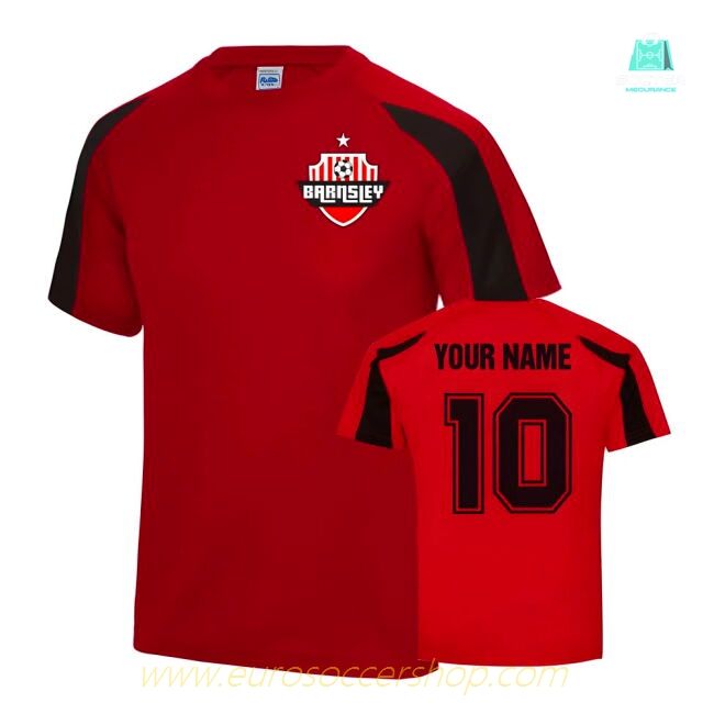 Your Name Barnsley Sports Training Jersey (Red)