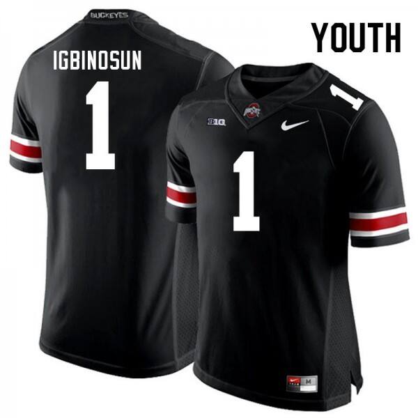 Youth(kids) Ohio State Buckeyes #1 Davison Igbinosun Premium Football