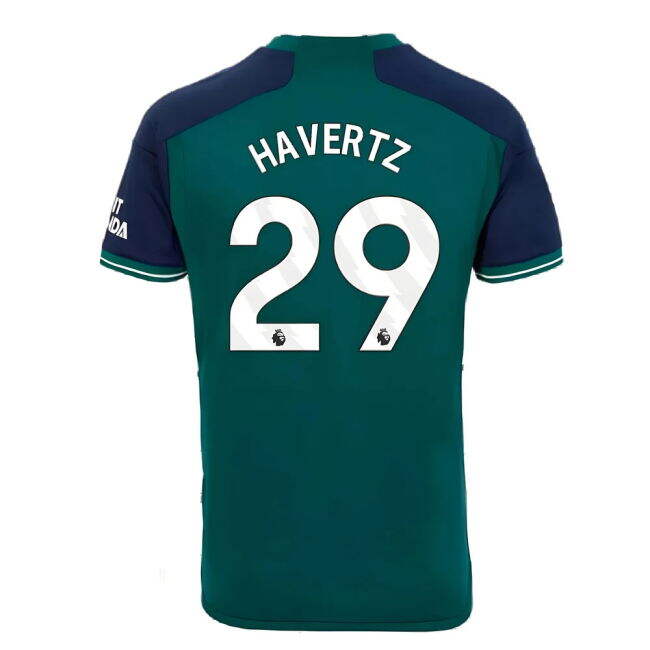 Arsenal Official Third Football Shirt 2023-20 Havertz 29 L S