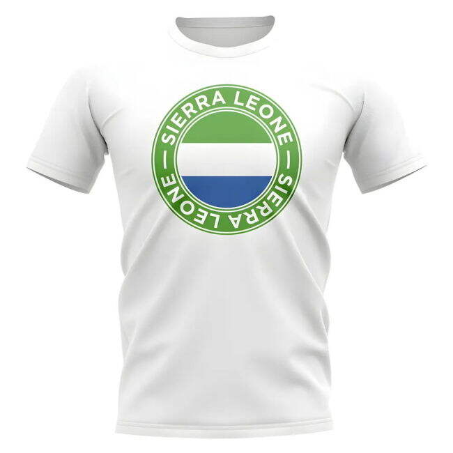 Sierra Leone Football Badge T-Shirt (White)