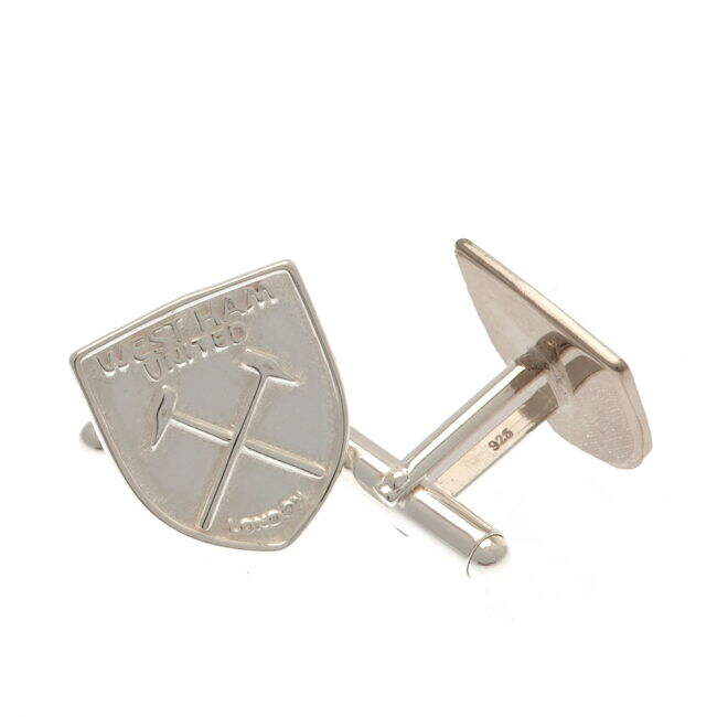 Official West Ham West Ham United FC Sterling Silver Crest Cufflinks