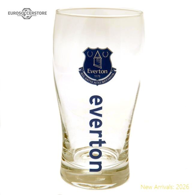 Authentic Everton Fc Tulip Pint Glass - Premium Quality Football