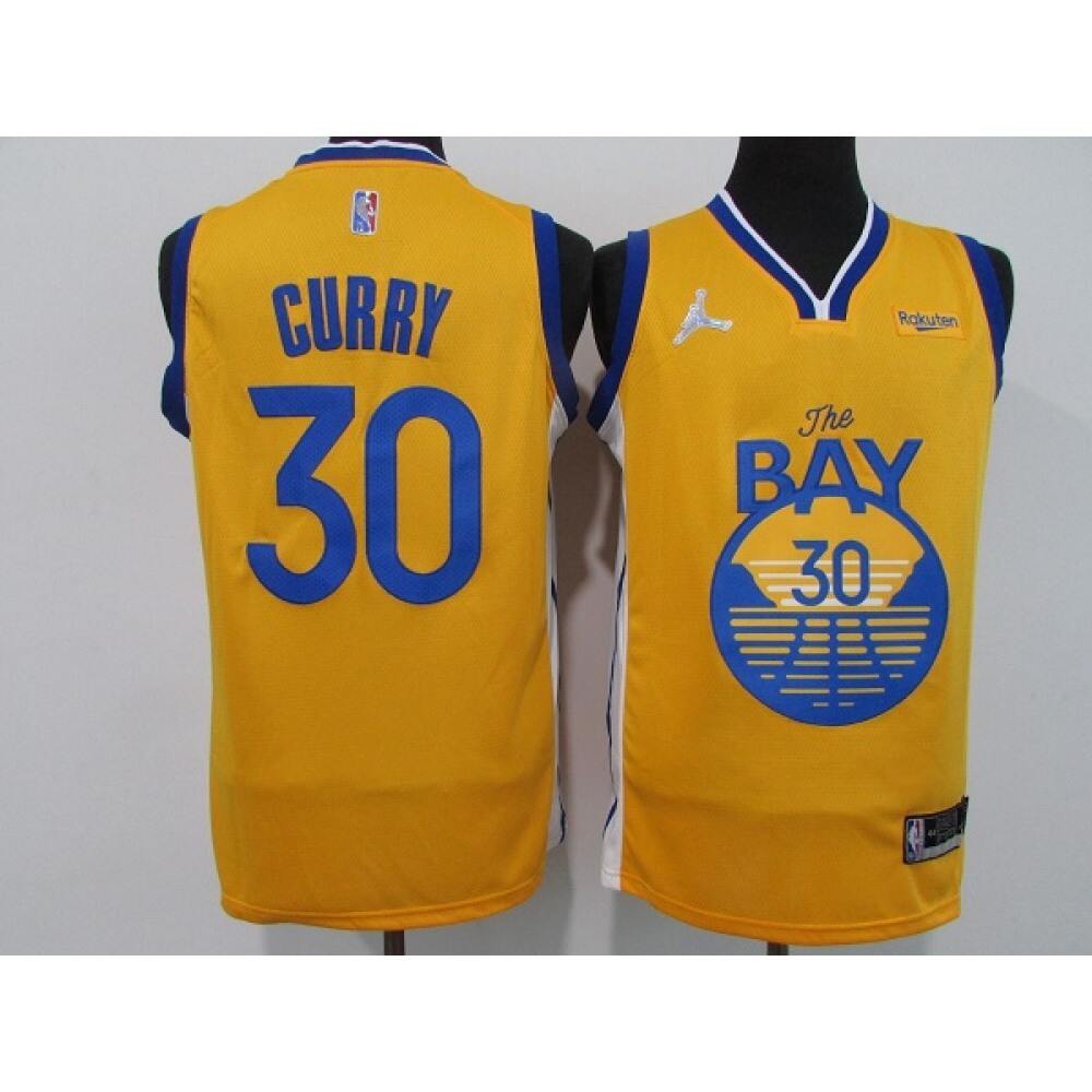 Stephen Curry30 Golden State Warriors Jersey Yellow - - Must-Have Jersey