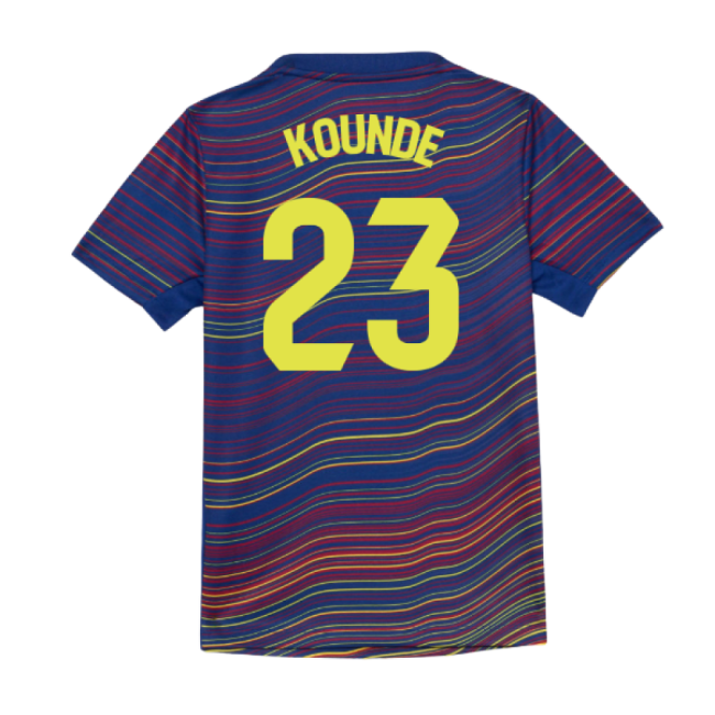 Kounde 23 New Performance Barcelona Home Football Shirt (Kids)