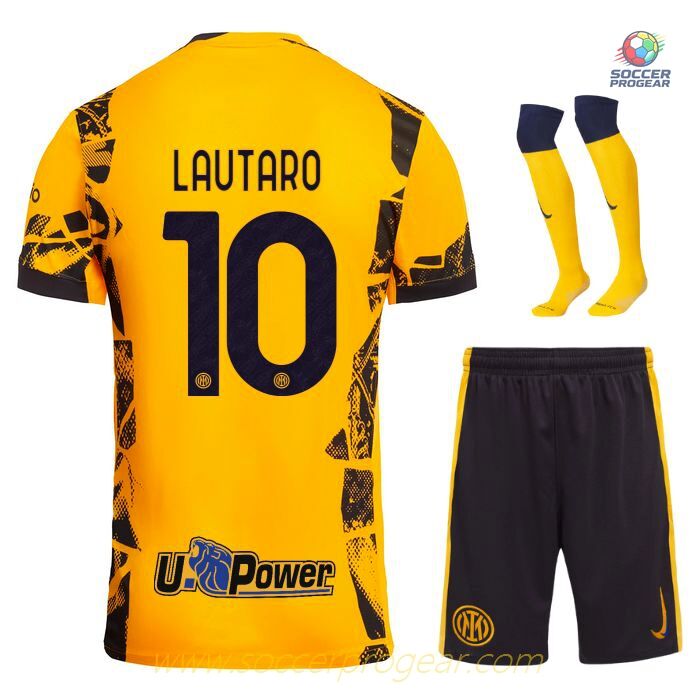 Inter Milan Third Youth Jersey Set Football Jersey 2024-25 Edition Lautaro