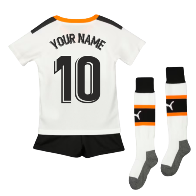 Kids Valencia Team Sleek Home Soccer Jersey
