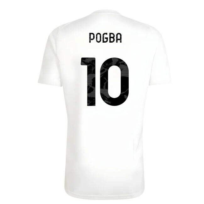 2025-2026 Juventus Training Tee (White) (Pogba 10)